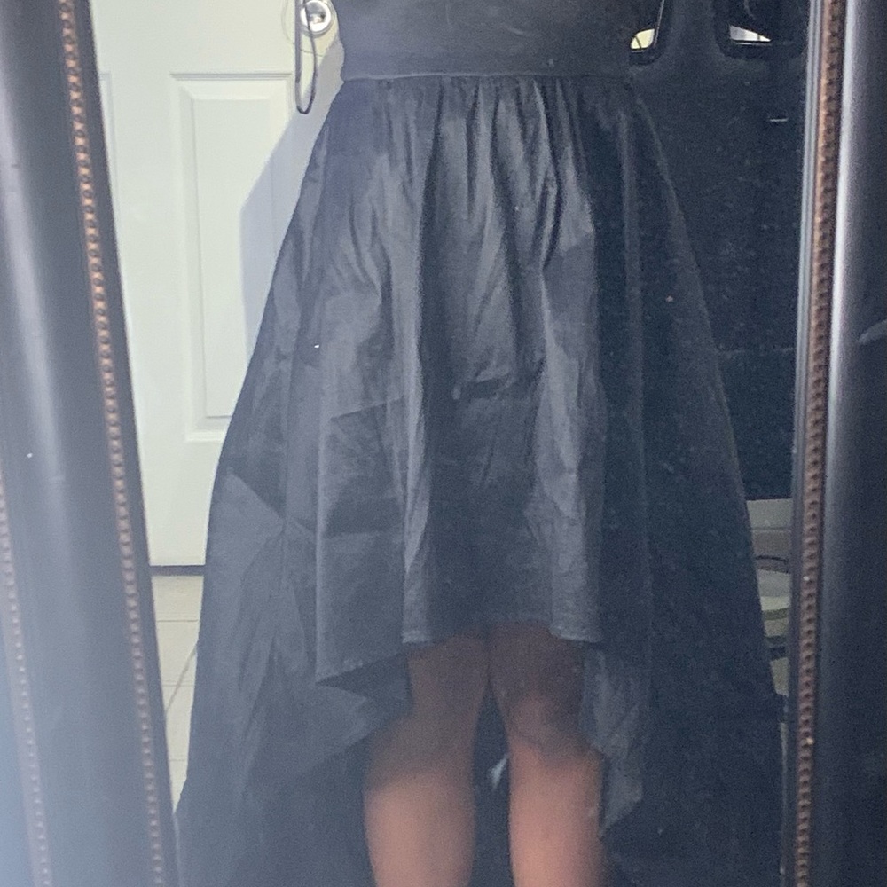 Black homecoming and prom dress